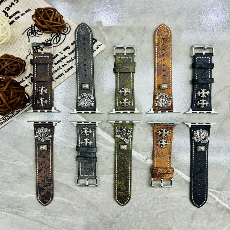 Chrome Heartsアップルウォッチうutlra3 ultra2 s10 9 11ストラップ