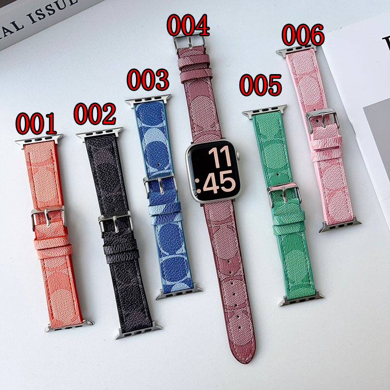 ブランドCoachアップルウォッチ11 se3 s10 9 8交換ベルト