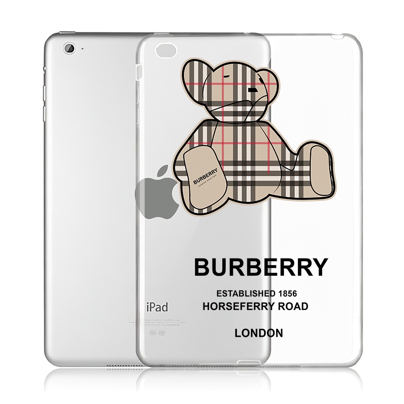 burberryブランドipad2021ケース10.2インチ全面保護ダイプレートpcカバー