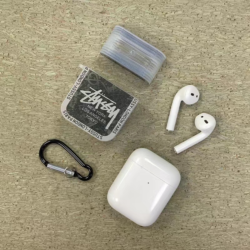 ステューシーairpods pro2ケースブランド stussy 柔らかい シリコン エアーポッズ3 2 1カバーレディースメンズ 収納