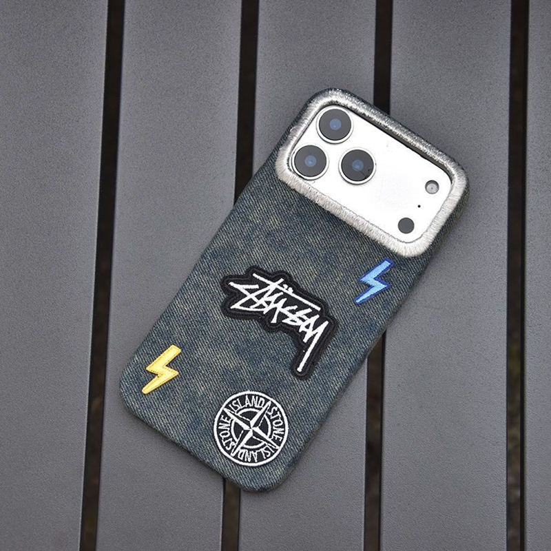 Stussy アイフォン18 pro 17 pro 16e 15/14pro maxケース