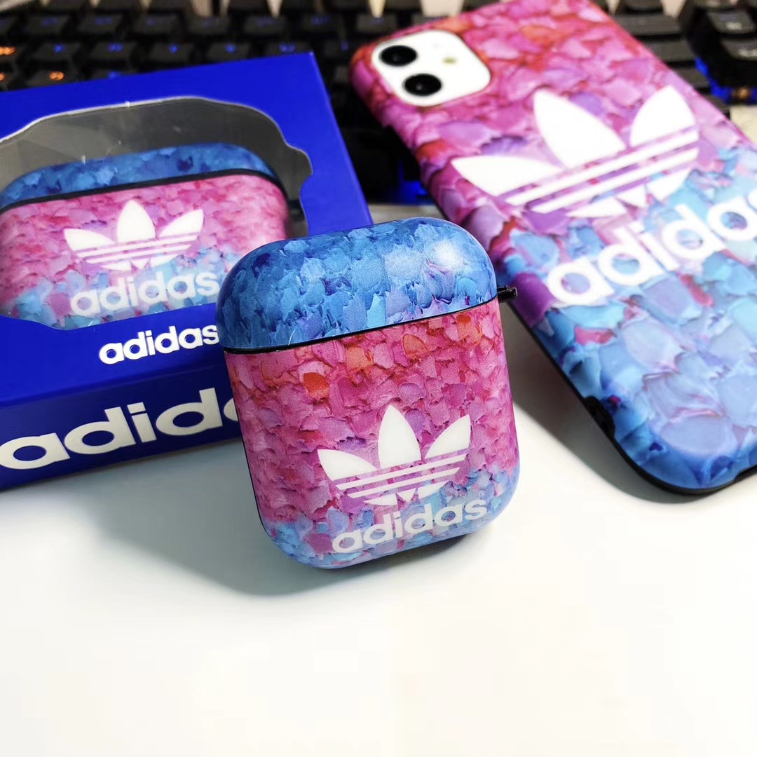 三つ葉 Adidas iphone12/11 pro/11 pro max/se2ケース airpods pro1/2ケース 