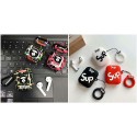 ファッションブランドシュプリームairpods 3ケース男女兼用エアーポッズ プロ ケースSupreme 耐衝撃 軽量airpods 1/2/3ケース大人気airpods 3 proケース