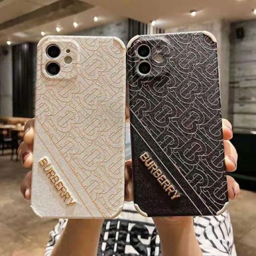 バーバリーブランド風iphone12/12mini/12pro/12pro maxケース革張り刺繍iphone11/11pro/11pro maxケースファッション高級感iphone xs/xs max/se2/8/7plusケース人気