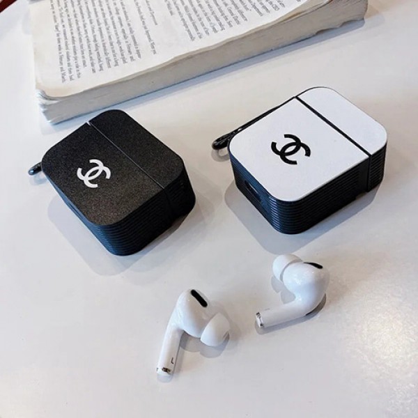 シャネルブランドairpods pro 1/2ケースシンプルシリコンairpods 3 proケース耐衝撃 収納airpods 1/2/3ケース男女兼用ブランドエアーポッズ プロケース