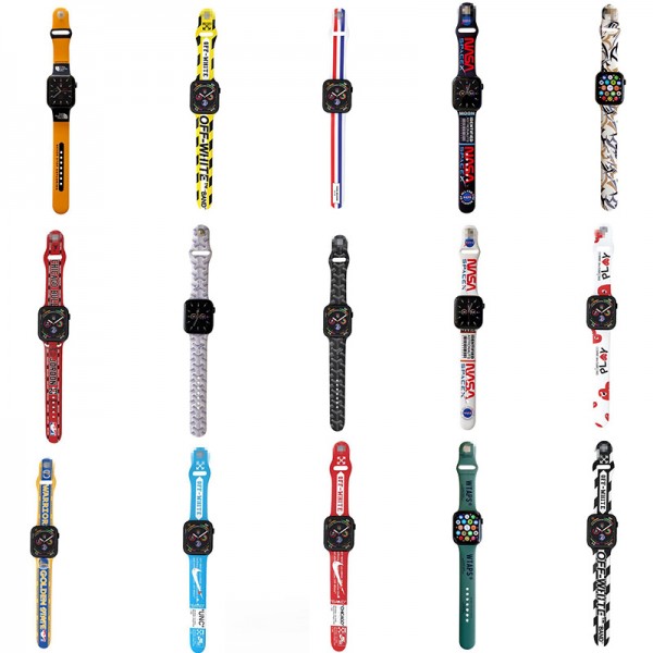 ハイブランドザノースフェイスアップル ウォッチ8ベルトファッションナイキ オフホワイトApple watch se2/7/6/5バンドストリート高品質レディースメンズ