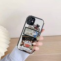 グッチハイブランドiphone12/12pro max/12mini/12proケースかわいいポコニャン絵柄iphone11/11pro maxケース男女兼用 個性iphone11pro/xr/xs max/se2/8/7plus携帯カバー