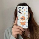 ルイヴィトンブランドかわいいiphone12/12pro/12pro maxケース花柄キャラクタープリントiphone11/11pro maxケースおしゃれ個性iphone x/xr/xs/xs max/se2/8plus携帯カバー