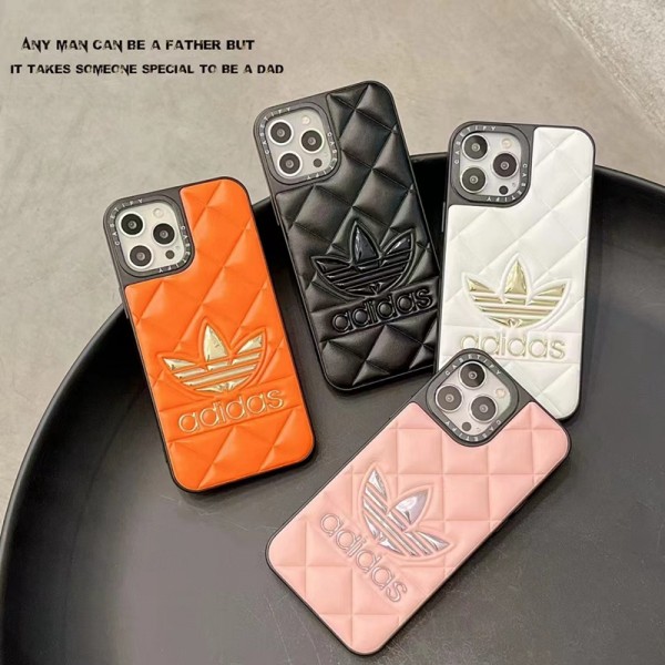 アディダスブランドiphone14ケースAdidas ソフトレザー 高品質 iphone14plus/14pro maxケース耐衝撃 超軽量 アイフォン13/13pro/13pro maxカバーレディースメンズ iphone12/11/12pro maxケース