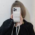 バレンシアガ iphone14pro maxケースブランド Balenciaga カードポケット付きiphone14/14plus/14proケース ストラップ付き便利 iphone13/13pro/13pro maxケース レディース大人気 iphone12/12pro/12pro maxケース