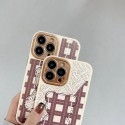 バーバリーブランドiphone14ケースかわいいクマ柄 iphone14max/14pro/14pro maxケースおしゃれ高品質アイフォン13/13pro/13pro maxカバー男女兼用人気 iphone12/12pro/12pro maxケース