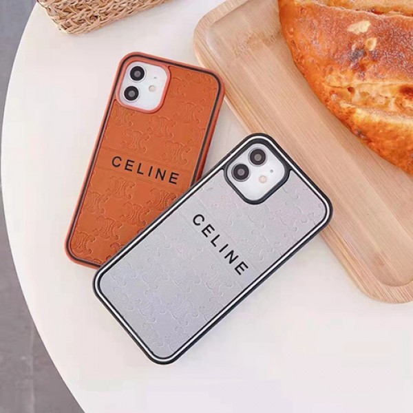 セリーヌブランドiphone13/13pro/13pro maxケース高級感人気iphone12/12pro/12pro maxケースエンボス加工ロゴiphone11/11pro maxケース耐衝撃