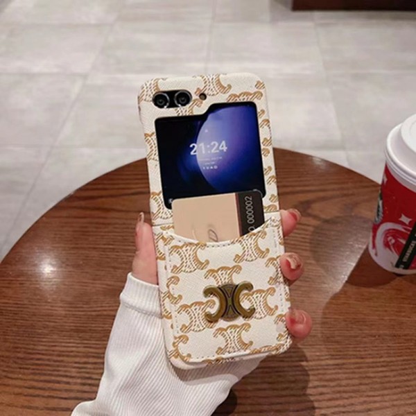 CELINE セリーヌ人気Galaxy Z fold4 5ケース革製galaxy zfold5 4 3 2ケースハイブランドブランドギャラクシーZ フォールド5 4 3 2ケースブランドGalaxyカバー高品質