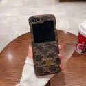 CELINE セリーヌ人気Galaxy Z fold4 5ケース革製galaxy zfold5 4 3 2ケースハイブランドブランドギャラクシーZ フォールド5 4 3 2ケースブランドGalaxyカバー高品質