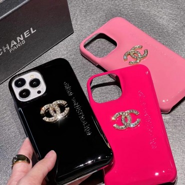 シャネル iphone13ケースハイブランド Chanel おしゃれ無地スマホケースiphone13pro/13pro maxカバーキラキラロゴiphone12/12pro/12pro maxケース光沢感人気iphone11/11pro maxケース