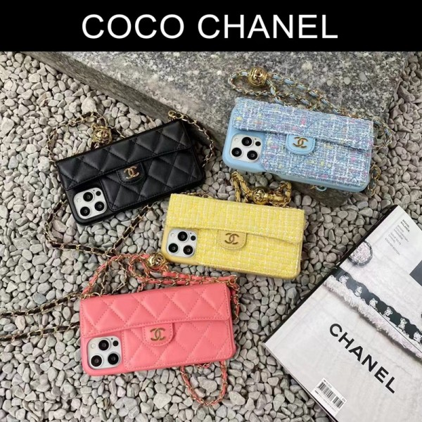 Chanel シャネルハイブランドiphone14pro/14 15plusカバー韓国風iphone14/13/13pro maxケースレディース斜め掛けアイフォン14/13/ 12 pro maxケースパロディーブランド携帯ケースiphone 15 ultra 14pro/13 pro maxケース手帳型