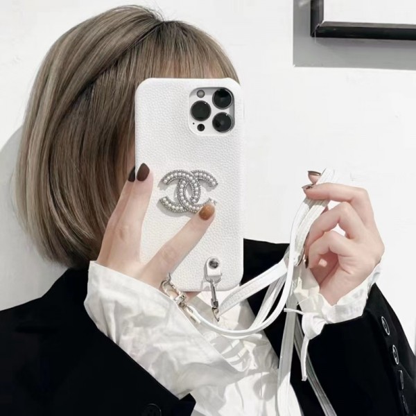 シャネル iphone14proケースハイブランド Chanel おしゃれ 女性用 iphone14/14+/14pro maxケース ストラップ付き便利 iphone13/13pro/13pro maxカバー 激安 人気 iphone12/12pro/12pro maxケース