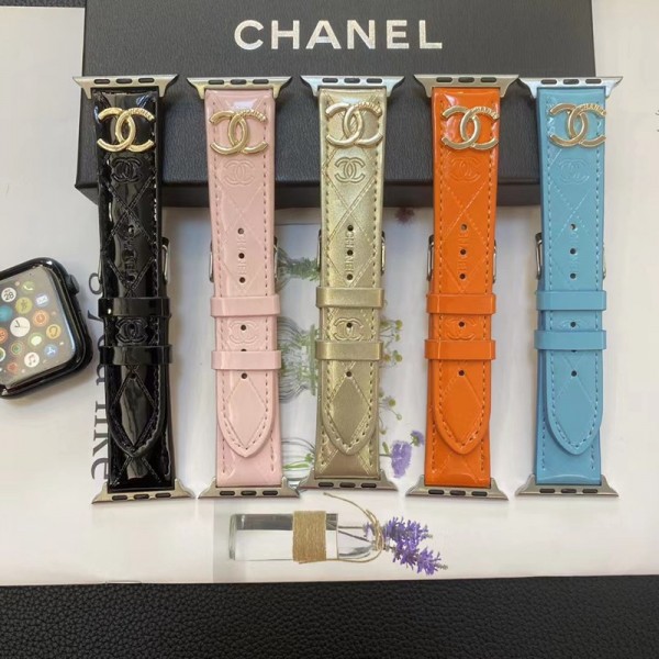 Chanel シャネルハイブランドアップルウォッチバンドアップルウォッチse2ストラップブランドレザーブランドアップルウォッチ 7バンド腕飾りブランドアップルウォッチ8/7/6バンド