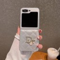 Dior ディオール人気Galaxy Z fold4 5ケース革製ブランドギャラクシーZ フォールド5 4 3 2ケースブランドGalaxyカバー高品質手帳型Galaxy Zflip4ケースブランド