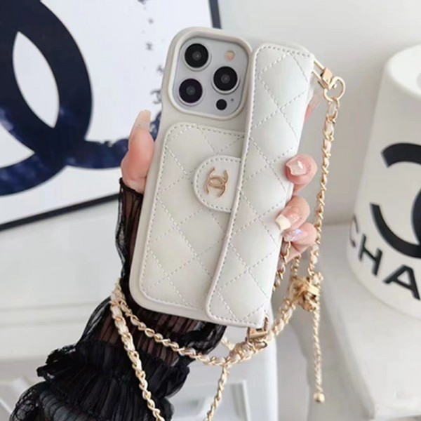 Chanel シャネルiphone14 15 pro 15 plusケースブランドカード入れ人気アイフォン14pro max/13 15 proケースiphone15 plus14 pro maxケースブランドコピーメンズアイフォン15/14/13/ 12 pro maxケースパロディー