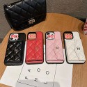 Chanel シャネルハイブランドiphone14pro/14 15plusカバー人気アイフォン14pro max/13 15 proケース韓国風iphone14/13/15pro maxケースレディース斜め掛けハイブランドアイフォン15 14ケーストランク型