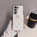 Chanel シャネルgalaxy zflip4 5ケースブランド人気Galaxy Z fold4 5ケース革製ハイブランドギャラクシー z フリップ5 4ケース男女galaxy z flip5ケース