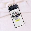 クロムハーツブランドgalaxy zflip4ケース Chrome Hearts 定番ロゴ 高品質 Galaxy Z flip3保護カバー 落下防止 軽量 ギャラクシー Z フリップ3/4ケース