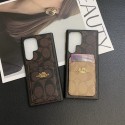 Coach コーチブランドメンズgalaxy s23+ s24 アイフォン14 15 pro maxケースiphone 15 14 plus galaxy s23 s24ケースブランドショルダーgalaxy s24/s23ultraケースハイブランドバッグ型ブランドギャラクシーS24/S23+/S22Ultraケース