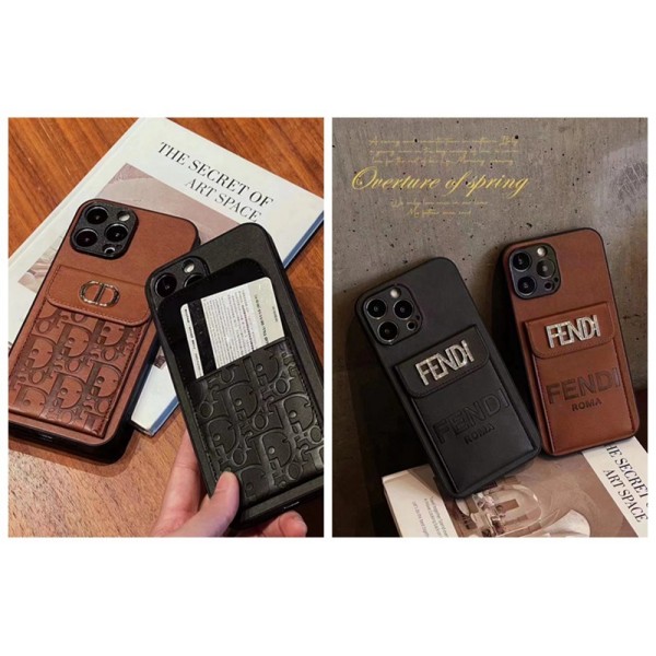 Fendi フェンデイ Dior ディオールハイブランドiphone14pro/14 15plusカバー人気アイフォン14pro max/13 15 proケース韓国風iphone14/13/13pro maxケースレディース斜め掛けハイブランドアイフォン15 14ケーストランク型