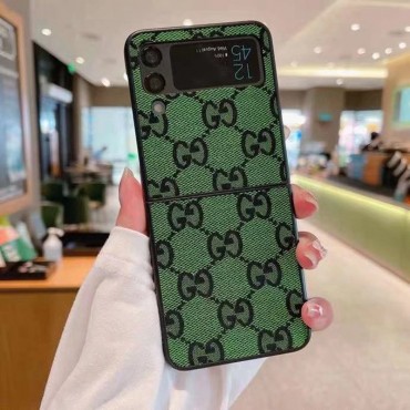 グッチブランドGalaxy Zflip3ケースGUCCI 定番ロゴ 軽量 ギャラクシー Z フォールド3カバー豊か6色選択人気 Galaxy Zflip3/Zfold3保護ケース