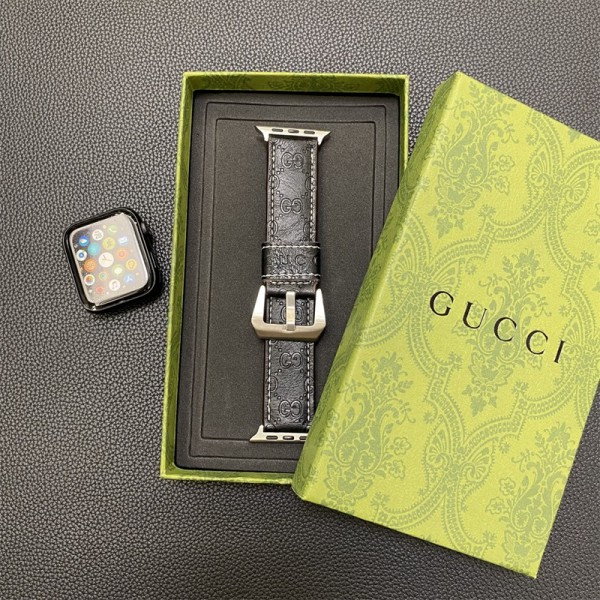 Gucci グッチアップルウォッチse2ストラップブランドレザーブランドGucci apple watch 8バンド男女兼用ブランドアップルウォッチ8/7/6バンドアップルウォッチ8バンドハイブランドコピー