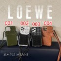 ロエベブランドiphone14 proケースLoewe 定番ロゴ iphone14/14plus/14pro maxケースレディース向けストラップ付き iphone13/13mini/13pro max/13proケース激安