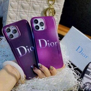 ディオール iphone14proケースブランドDior 半透明 紫色 スマホカバー アイフォン14/14plus/14pro maxケース 高級感人気 iphone13/13pro/13pro maxケース落下防止 軽量 iphone12/12pro/12pro maxカバー