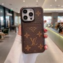 ルイビトンiphone16 15/14pro maxケースハイブランドグッチ iphone16 15+/14/15plus/14proケース バーバリー カードポケット付き収納 iphone16/13pro/13pro maxカバー 耐衝撃 アイフォン16/15pro/14pro maxケース