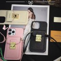 ルイヴィトンブランドアイフォン14ケースlouis vuitton ソフトレザー iphone14plus/14pro maxケース ショルダーストラップ付き iphone13/13pro/13pro maxケース 大人気