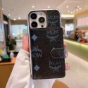 MCMハイブランドiphone13 14 15 16 pro max 16 plusケースおしゃれ定番ロゴアイフォン16 15 14 13pro/13pro maxケースカードポケット付き収納iphone12/12pro/16pro maxケース多機能スマホケースiphone15/16pro maxカバー