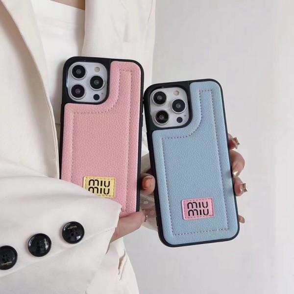 ミュウミュウ MiuMiuiphone14 15 ultraケースブランドカード入れiphone15 14 pro maxケースブランドコピーメンズアイフォン14/13/ 12 pro maxケースパロディーハイブランドアイフォン15 14ケーストランク型