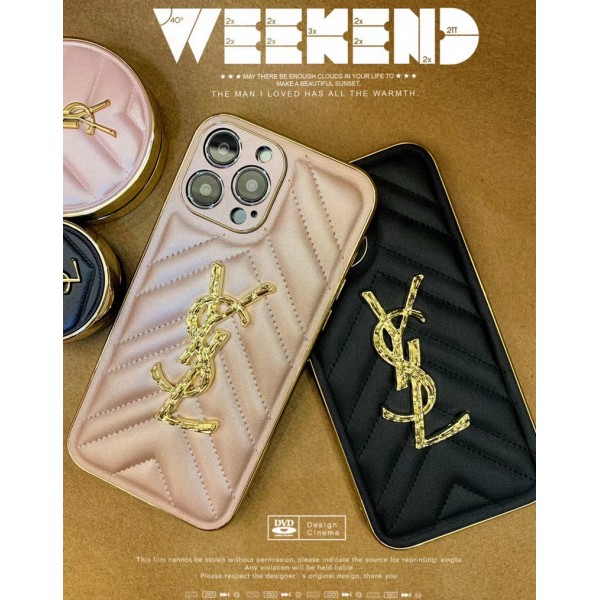 イブサンローラン iphone 14proケースブランド YSL やわらかレザー製 iphone14/14plus/14pro maxケース金具ロゴ 高級感 iphone13/13pro/13pro maxケース全面保護 軽量 アイフォン12/12pro/12pro maxカバー