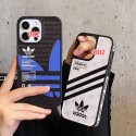 Adidas アディダス韓国風iphone14/13/15pro maxケースレディース斜め掛けアイフォン15/14/13/ 12 pro maxケースパロディーハイブランドアイフォン15 14ケーストランク型ブランド携帯ケースiphone 15 pro max 14pro/13 pro maxケース手帳型