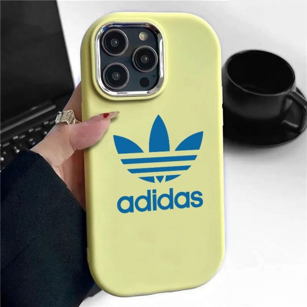 Adidas アディダスiphone14 16 pro 15 plusケースブランドカード入れ韓国風iphone16/14/13/15pro maxケースレディース斜め掛けハイブランドアイフォン16 15 14ケーストランク型ブランド携帯ケースiphone 16 15 pro max 14pro/13 pro maxケース手帳型