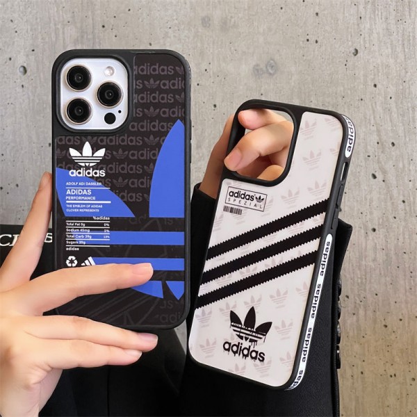 Adidas アディダスハイブランドiphone14pro/16e 15plusカバー人気アイフォン14pro max/16 15 proケースiphone15 plus14 16 pro max 16eケースブランドコピーメンズアイフォン16e 15/14/13/ 12 pro maxケースパロディー