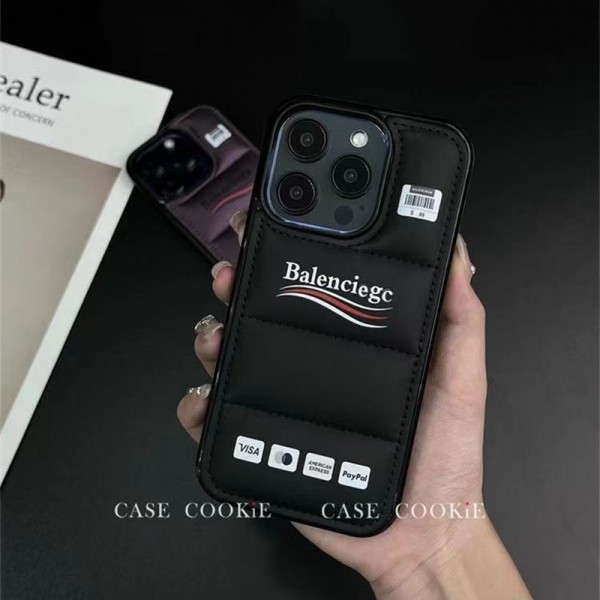 Balenciaga バレンシアガハイブランドiphone14pro/14 15plusカバー人気アイフォン14pro max/13 15 proケース韓国風iphone14/13/15pro maxケースレディース斜め掛けアイフォン15/14/13/ 12 pro maxケースパロディー