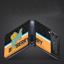 バーバリーブランドGalaxy z fold3ケースかわいいBurberry定番プリントGalaxy z flip3ケースファッション男女兼用スマホケース人気