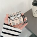 バーバリーブランドairpods 3ケースBurberry 定番チェック柄 エアーポッズ プロ2ケース カラビナ付きairpods pro 3/2/1カバー紛失防止