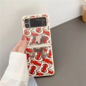 Burberry バーバリー人気Galaxy Z fold4 5ケース革製ハイブランドギャラクシー z フリップ5 4ケースブランドギャラクシーZ フォールド5 4 3 2ケース男女galaxy z flip5ケース