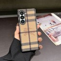 Burberry バーバリー人気Galaxy Z fold7 4 5 6ケース革製galaxy z fold7 6 5 4 3 2ケースハイブランドハイブランドギャラクシー z フリップ5 4 6 7ケース男女galaxy z flip7 5 4 6ケース