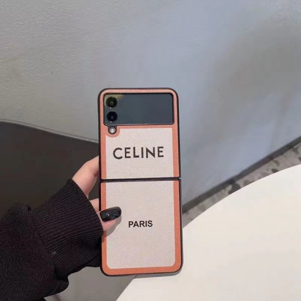 セリーヌブランドgalaxy zflip4ケース Celine シンプル 高品質 ギャラクシー Z フリップ3ケース レディースメンズ人気 Galaxy Zflip4/3カバー