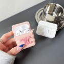 ブランドセリーヌairpods pro2ケース ソフト レザーカバー エアーポッズ 3ケース ブラック ホワイト ピンク3色 airpods proケース 耐衝撃 エアーポッズ 3/2/1ケース