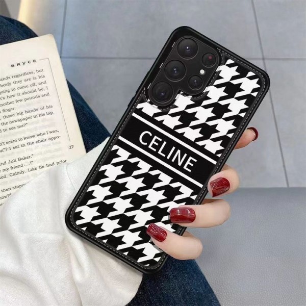 セリーヌブランドgalaxy s23ケースCeline おしゃれな千鳥格 Galaxy S23+/S23Uケース 耐衝撃 超軽量 ギャラクシー s22/s22+/s22uケース 大人気