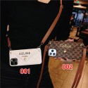 CELINE セリーヌハイブランドiphone14pro/16 15plusカバー人気アイフォン14pro max/16 15 proケース韓国風iphone16/14/13/15pro maxケースレディース斜め掛けハイブランドアイフォン16 15 14ケーストランク型